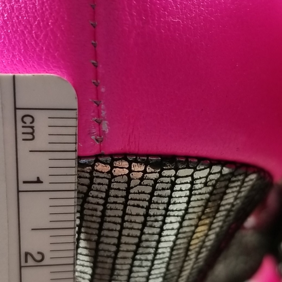 Marie Lorenzo Neon Pink Brass Stud Heels NEW US 9 - Picture 3 of 11